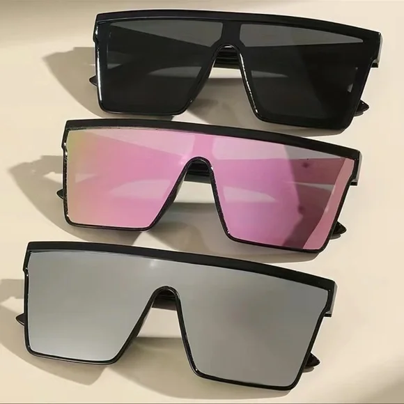 3 pairs of stylish square sunglasses - Picture 1 of 3